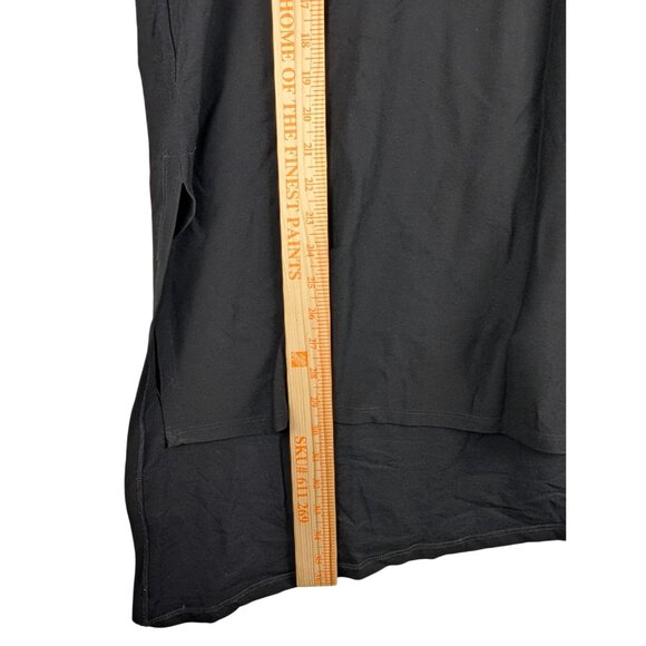 Eileen Fisher Top Womens Large Black Asymmetrical Tunic NWOT - Picture 5 of 7
